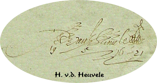 Handtekening Notaris H v d Heuvele